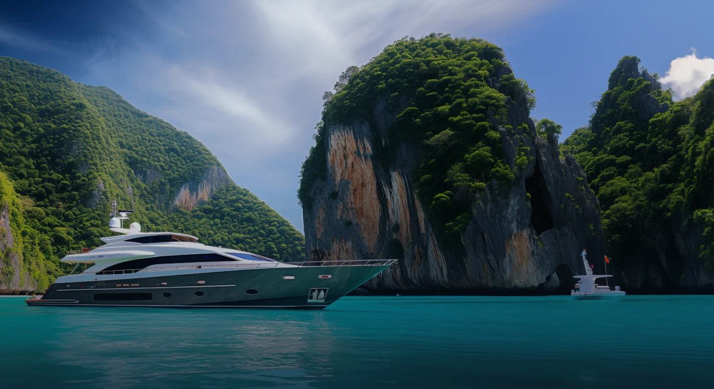 Private yacht rental Phuket cruising in the Andaman Sea