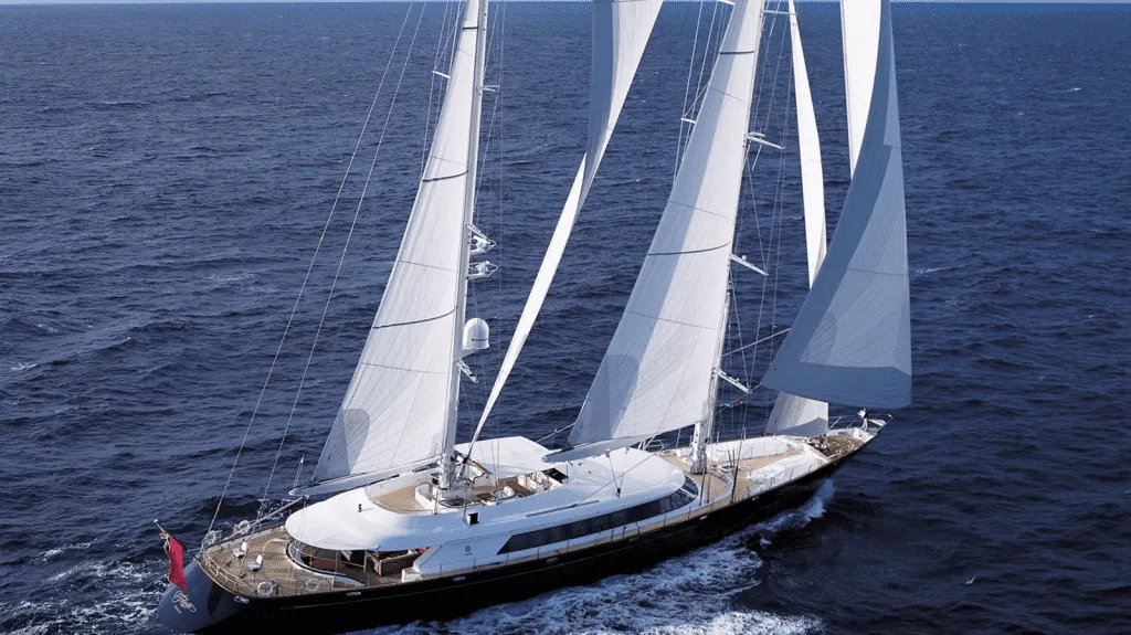 Planing motor yacht demonstrating higher motor yacht cruising speed
