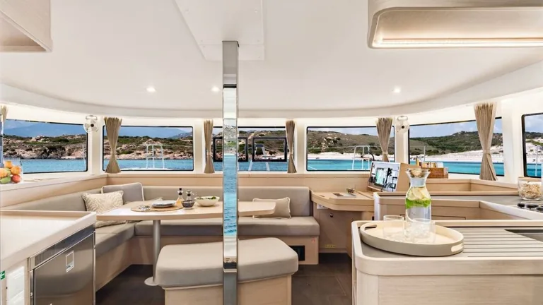 Lagoon 42 — saloon and galley