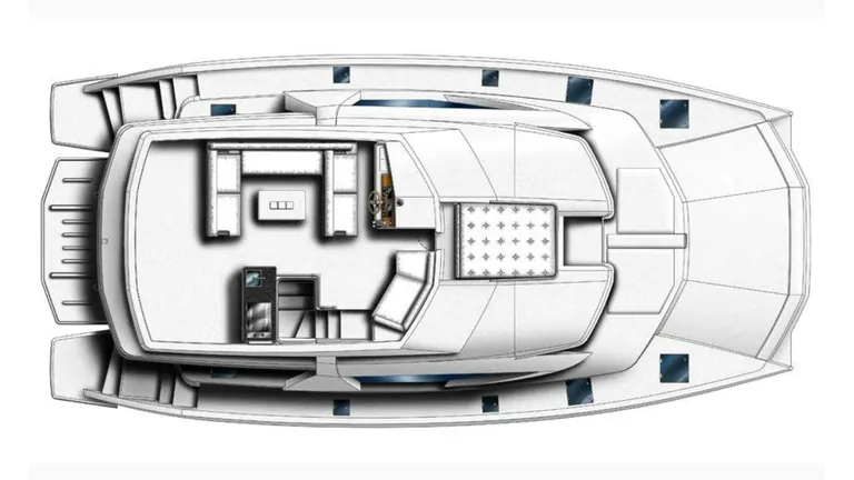 Leopard 51 Se La Vie — flybridge plan