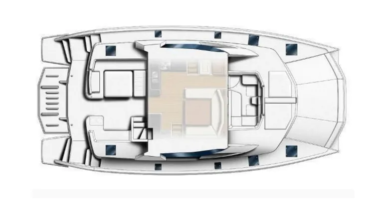 Leopard 51 Se La Vie — cockpit plan