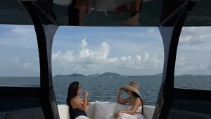 Sir William — guests on board