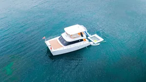 Whisky 48 — aerial view at sea